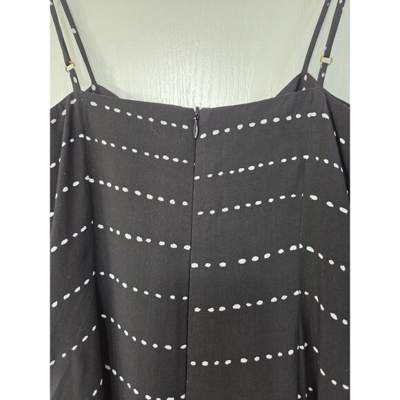 ViX Paula Hermanny New Black White Dot Bow Ruffle Tiered Hem Maxi Dress, Size XS - Picture 11 of 14